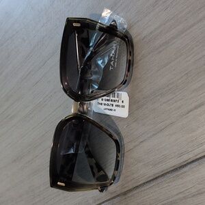 Tahari Cat Eye Shield Sunglasses Light Tortoise